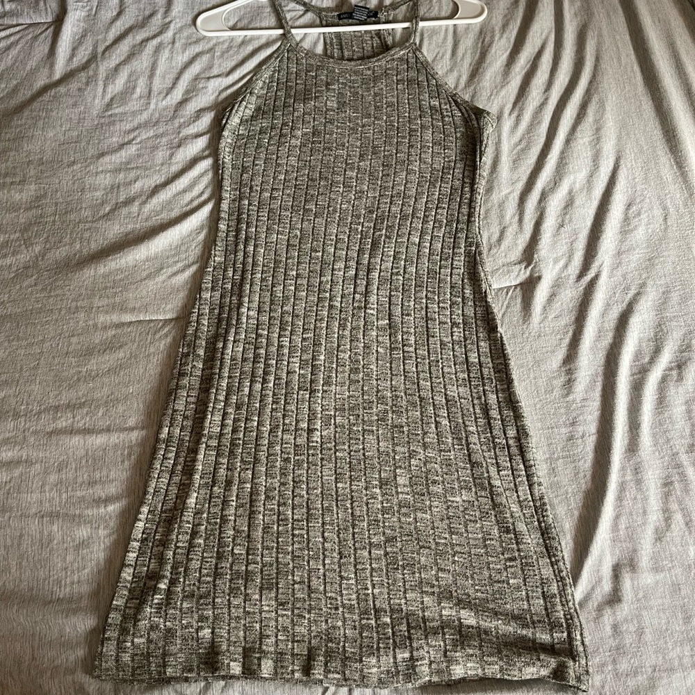 American Dream Midi Heather Green Dress Medium